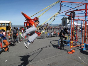 Cyclefuge flying at Sunday Streets by JS Morrison