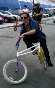 Brian on a Swing bike